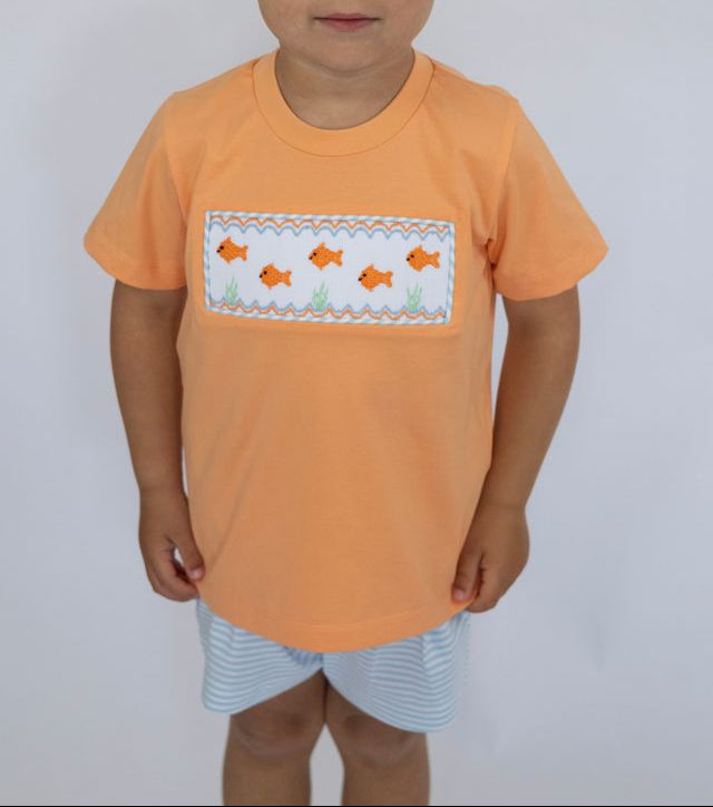 Goldfish Gang Smocked Short Set